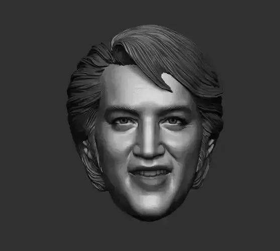Elvis Presley Sixth scale head 3D printable 2