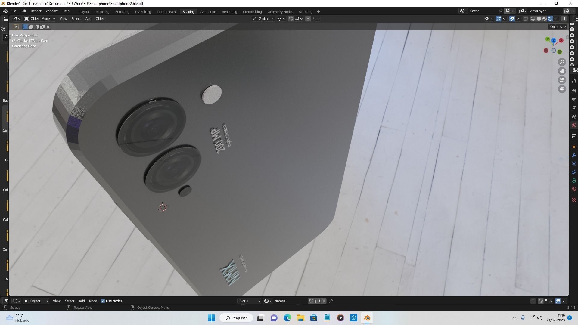 A conceptual 3D silver smartphone  3D print model_11