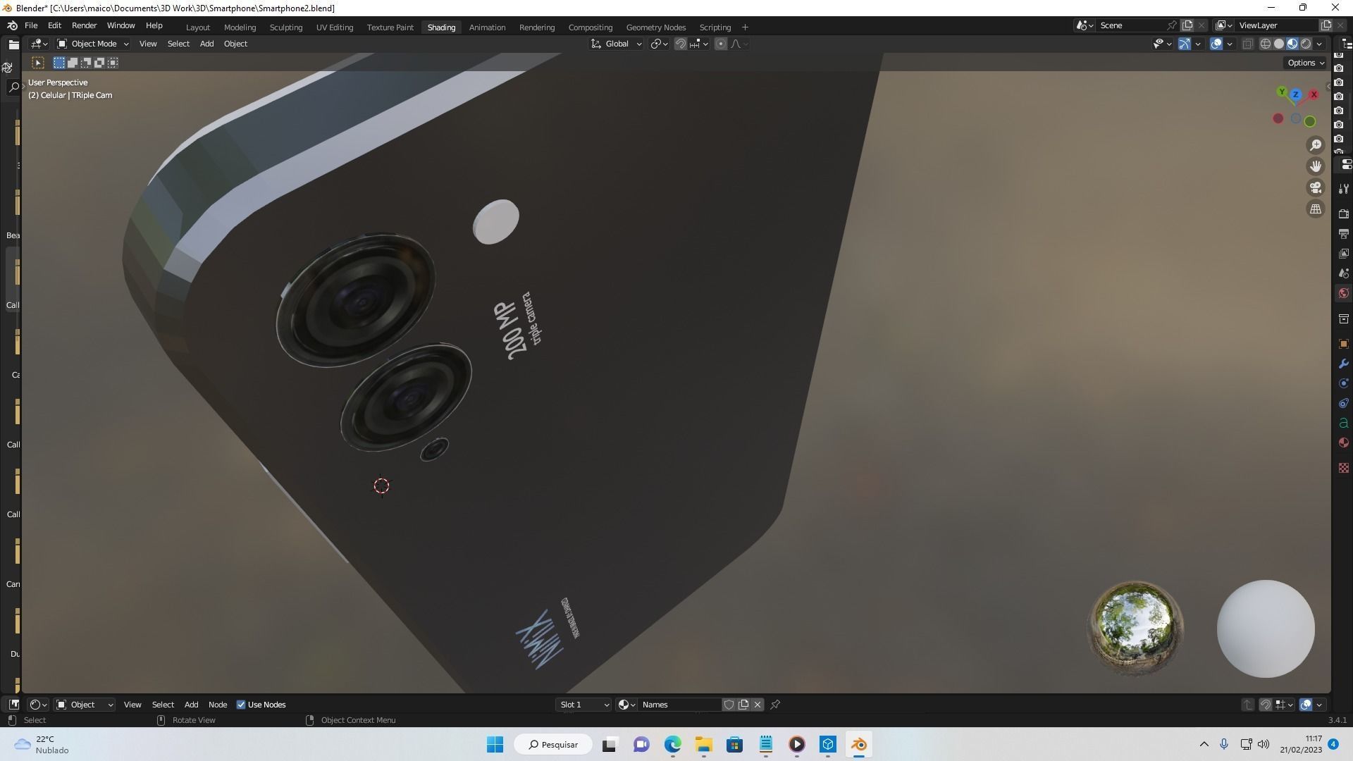 A conceptual 3D silver smartphone  3D print model_12
