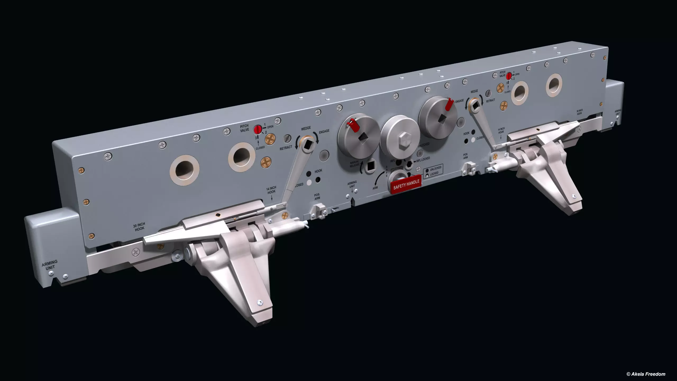 BRU-47A Weapon Rack 3D model_0