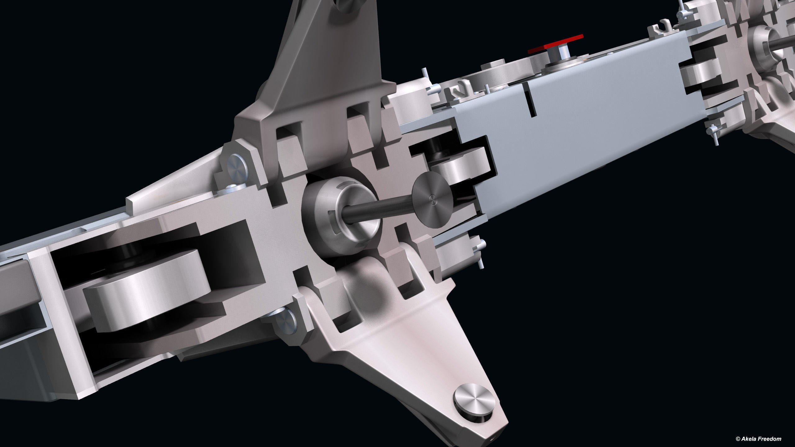 BRU-47A Weapon Rack 3D model_6