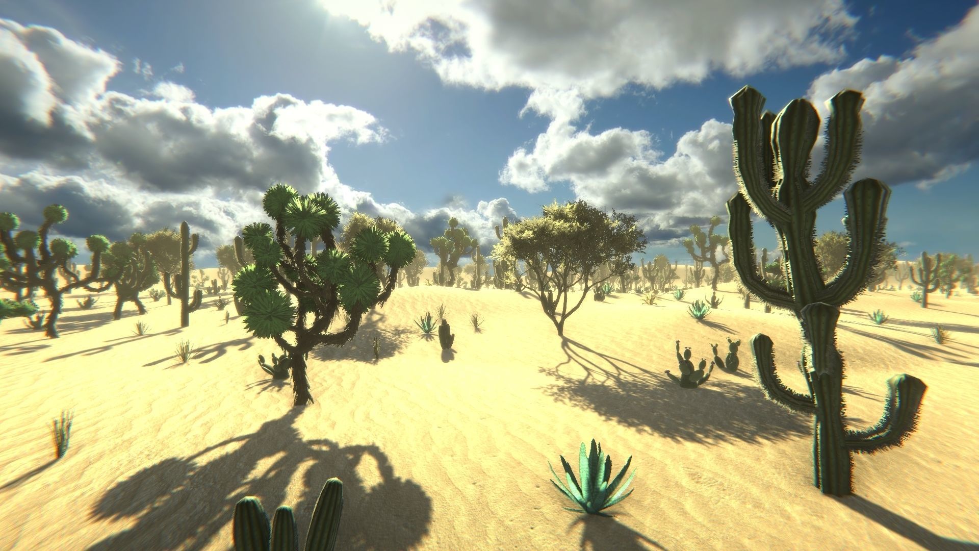 Desert Vegetation Low-poly 3D model_11