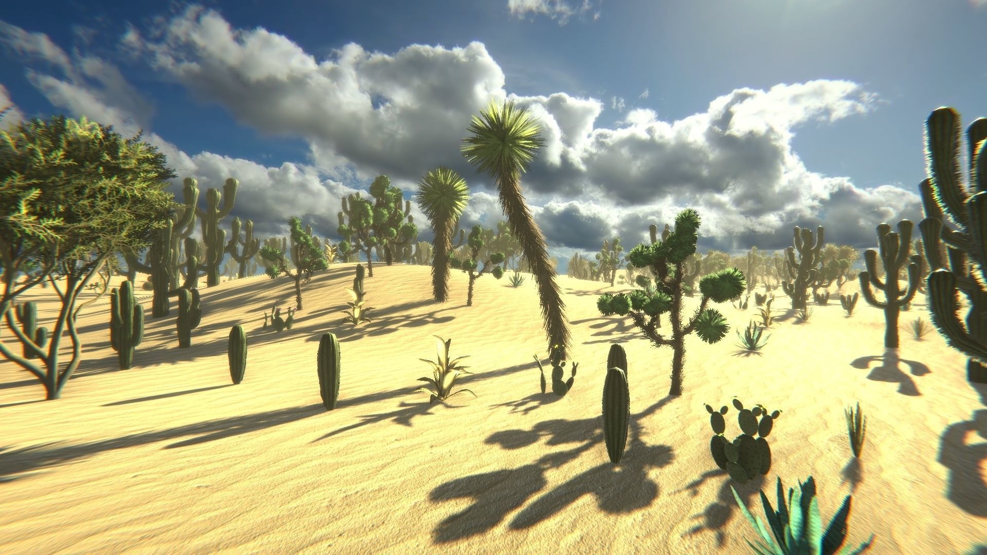 Desert Vegetation Low-poly 3D model_10