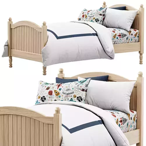 Catalina Square Bed 3D model