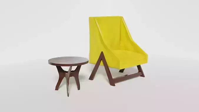 chair and table
