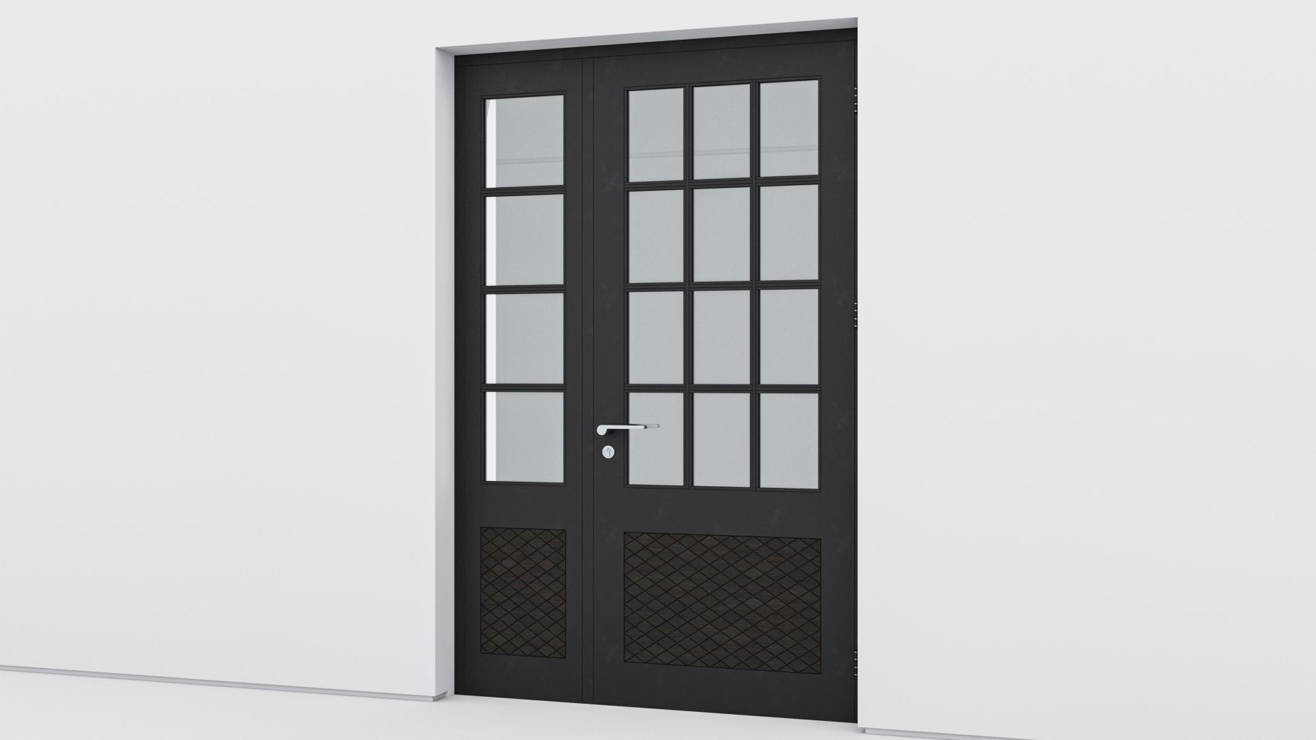 Aluminium door 133 3D model_2