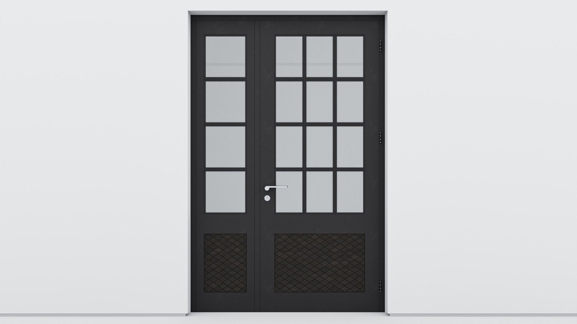 Aluminium door 133 3D model_1