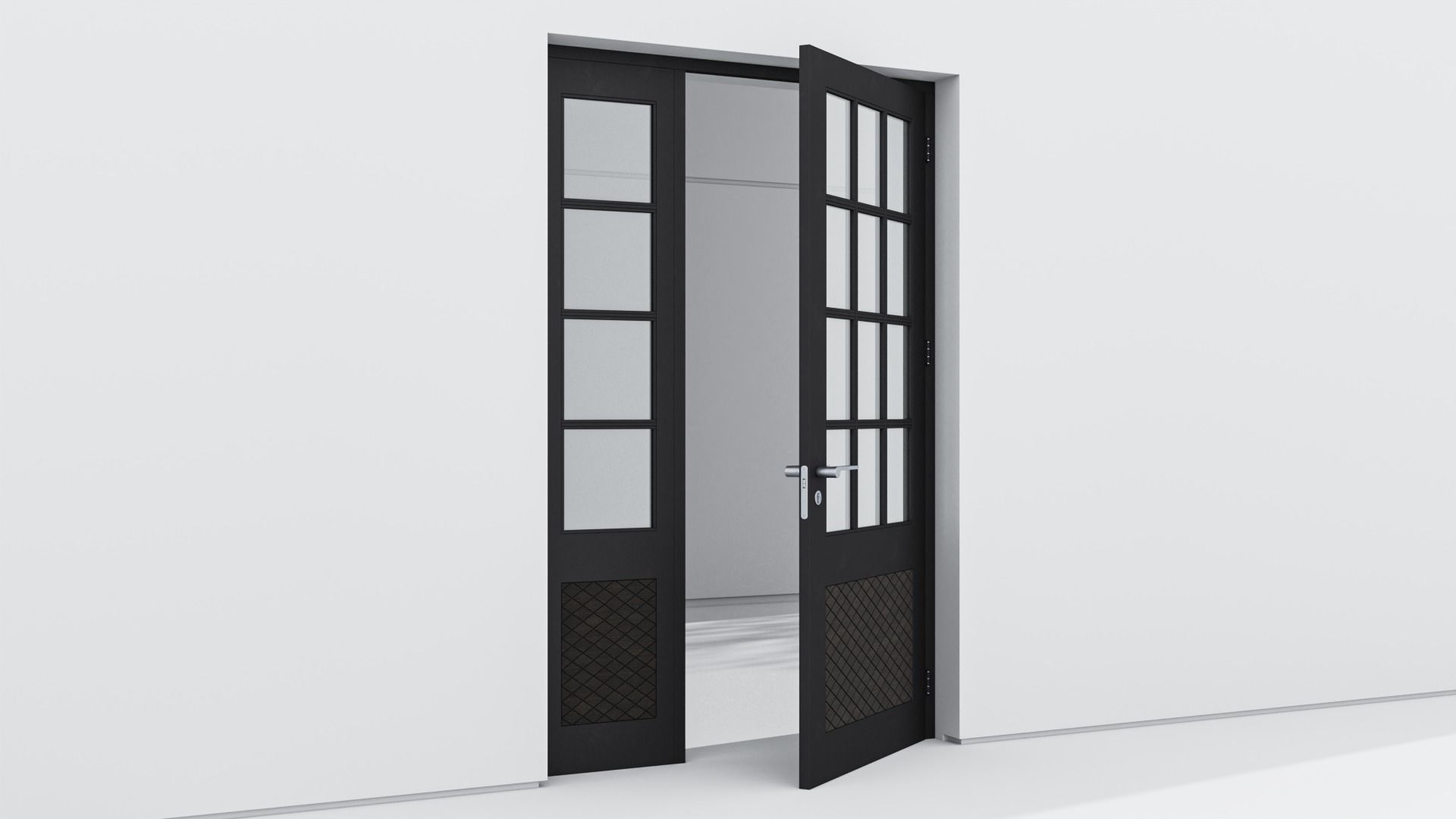 Aluminium door 133 3D model_3