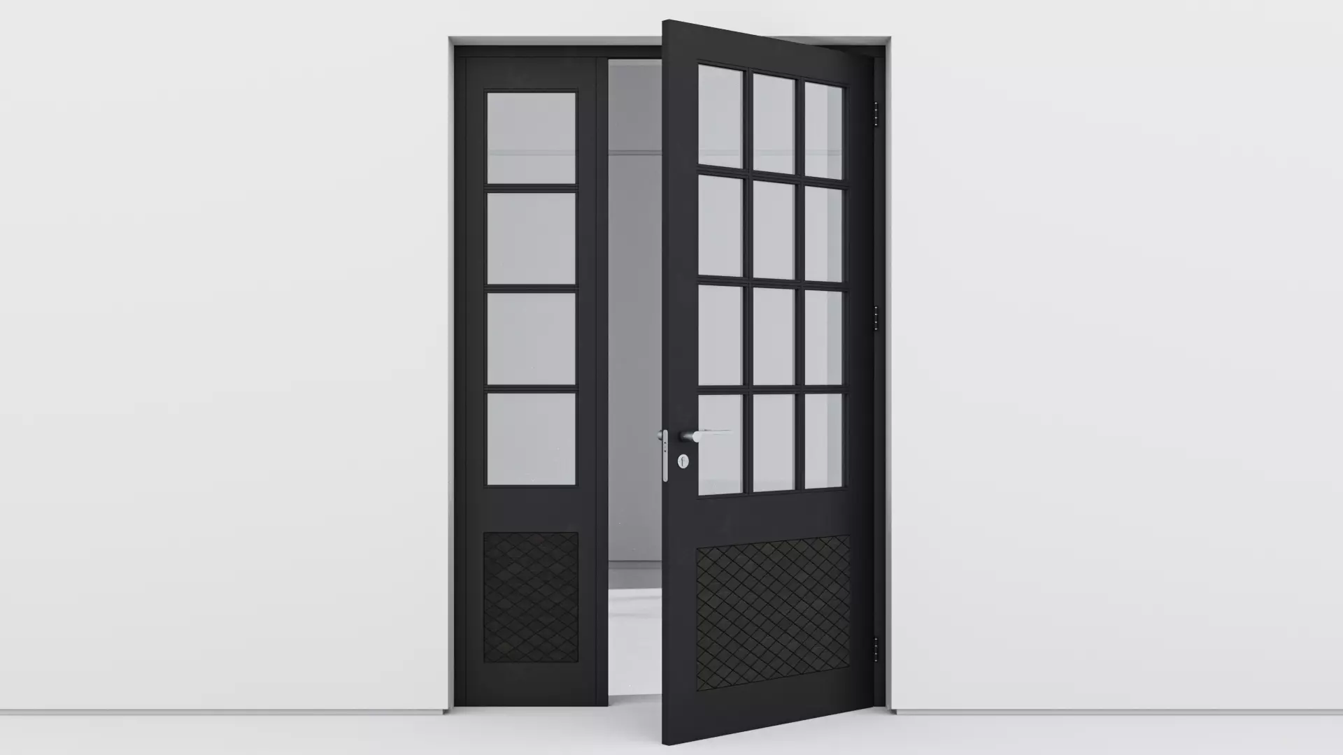 Aluminium door 133 3D model_0