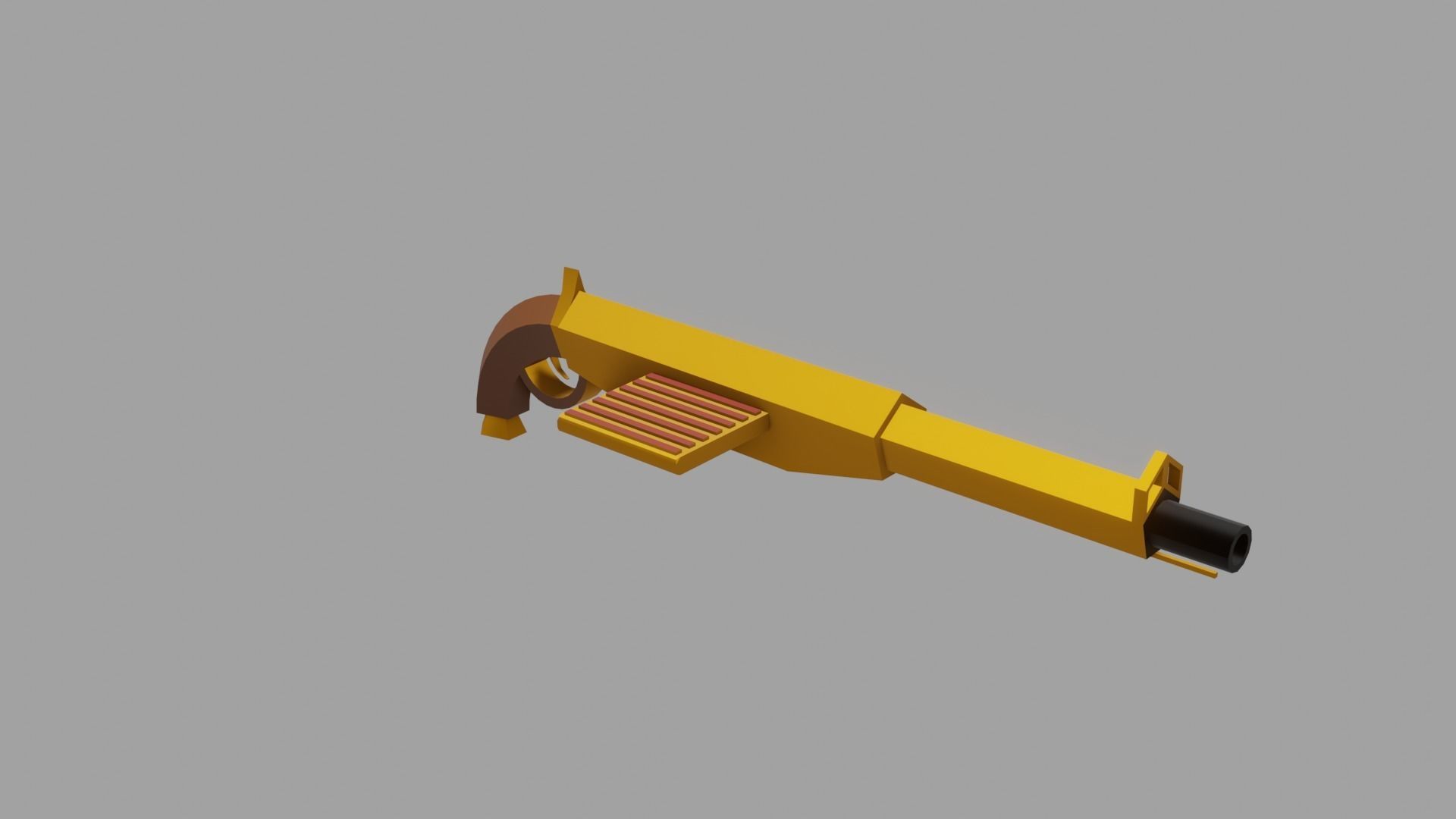 Weapons gun collection  Low-poly 3D model_15