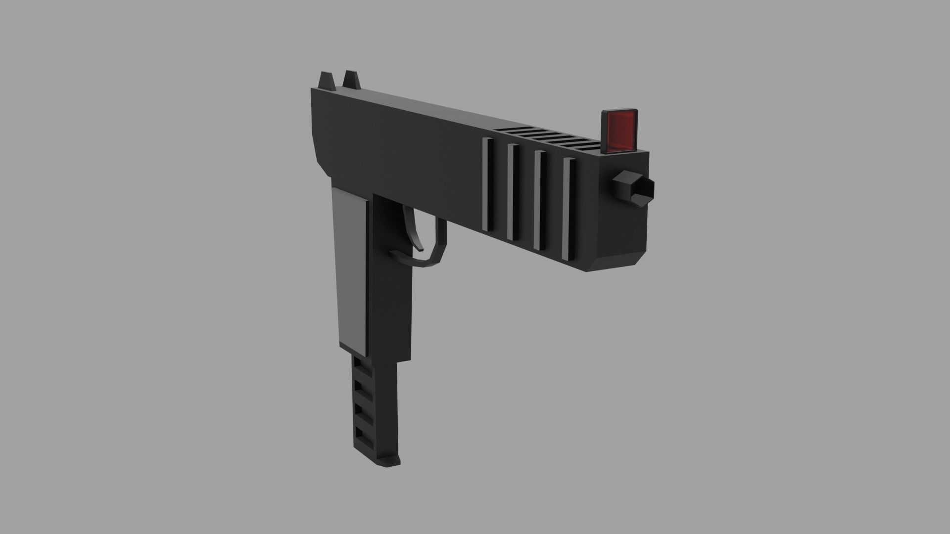Weapons gun collection  Low-poly 3D model_18