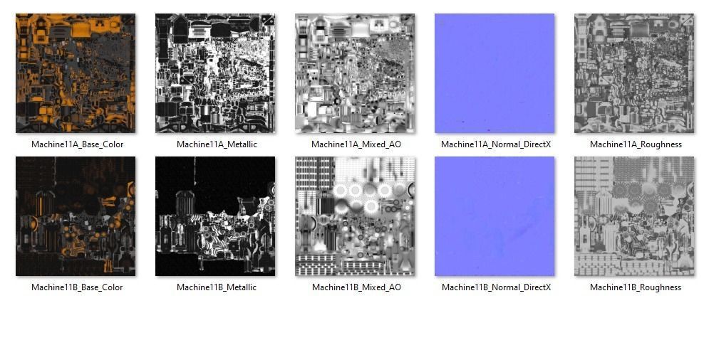 Old Industrial Vehicle Loader Low-poly 3D model_7
