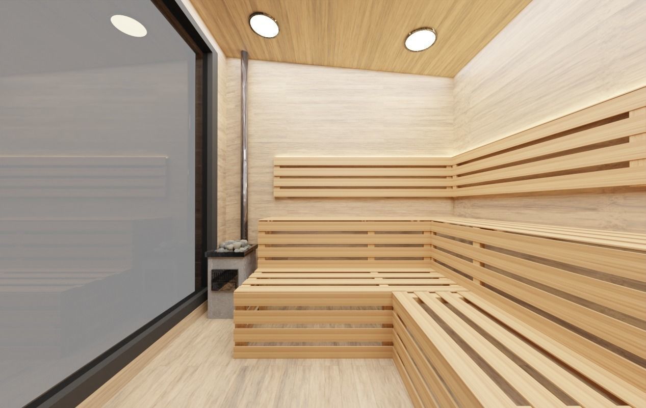 Small modular sauna bathouse 3D model 3D model_7