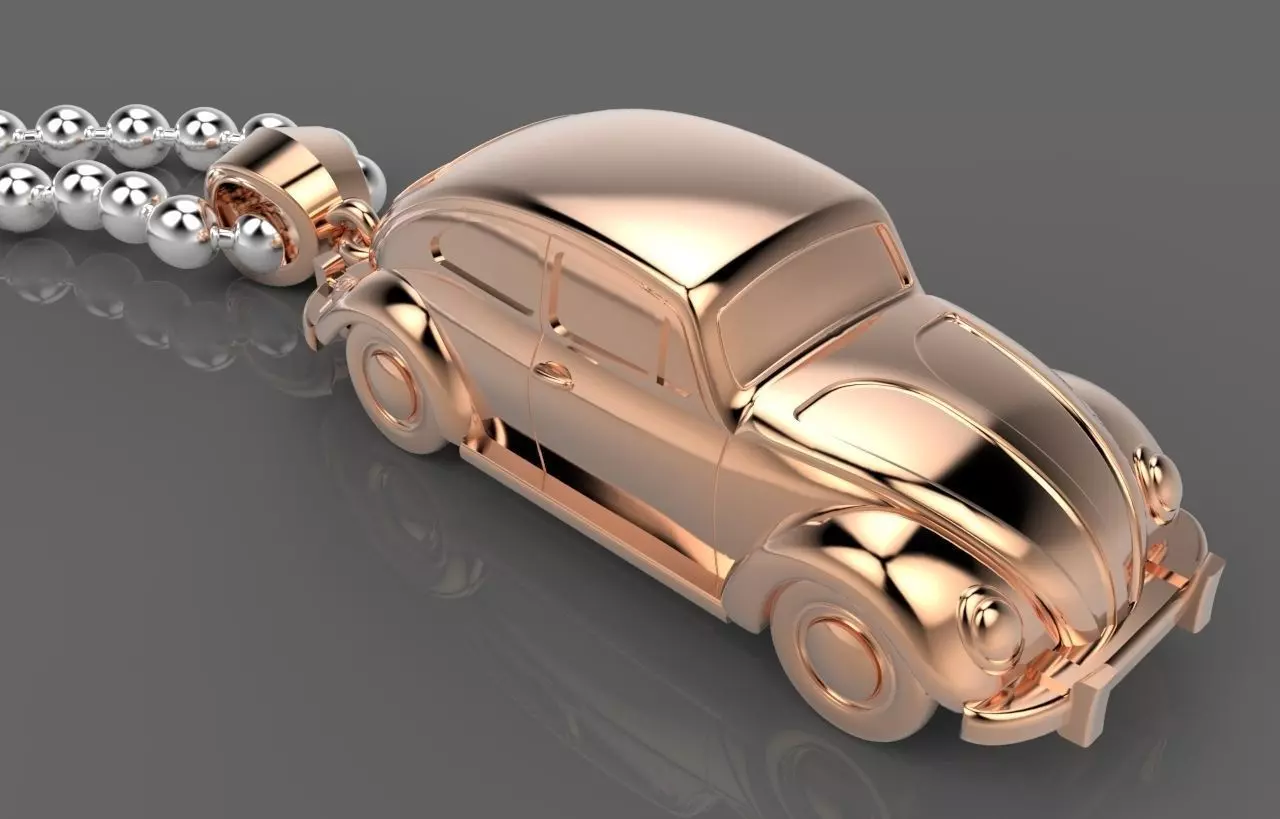 R 014 Volkswagen beetle 3D print model
