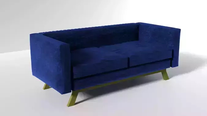 sofa 6 with gold legs