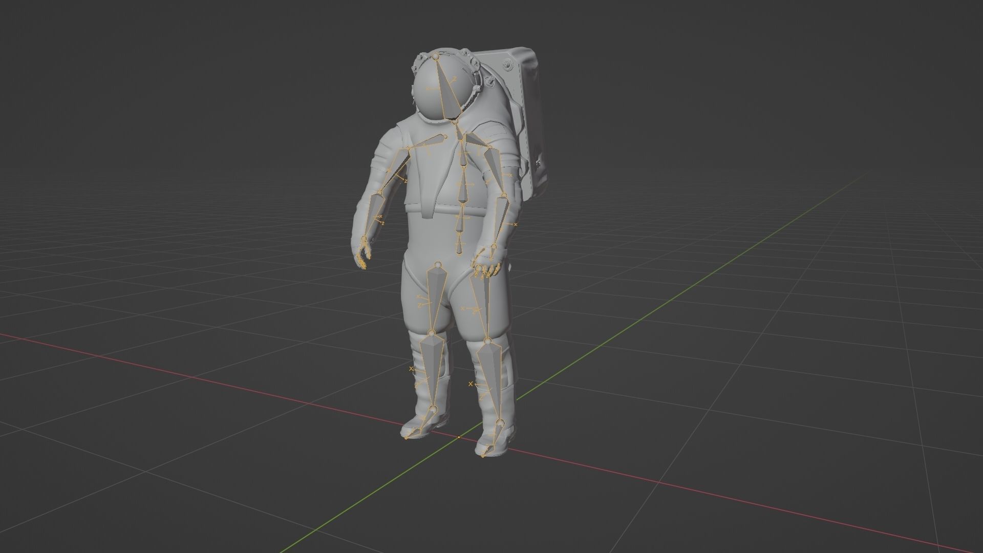 Axiom AxEMU Spacesuit Rigged Low-poly 3D model_16