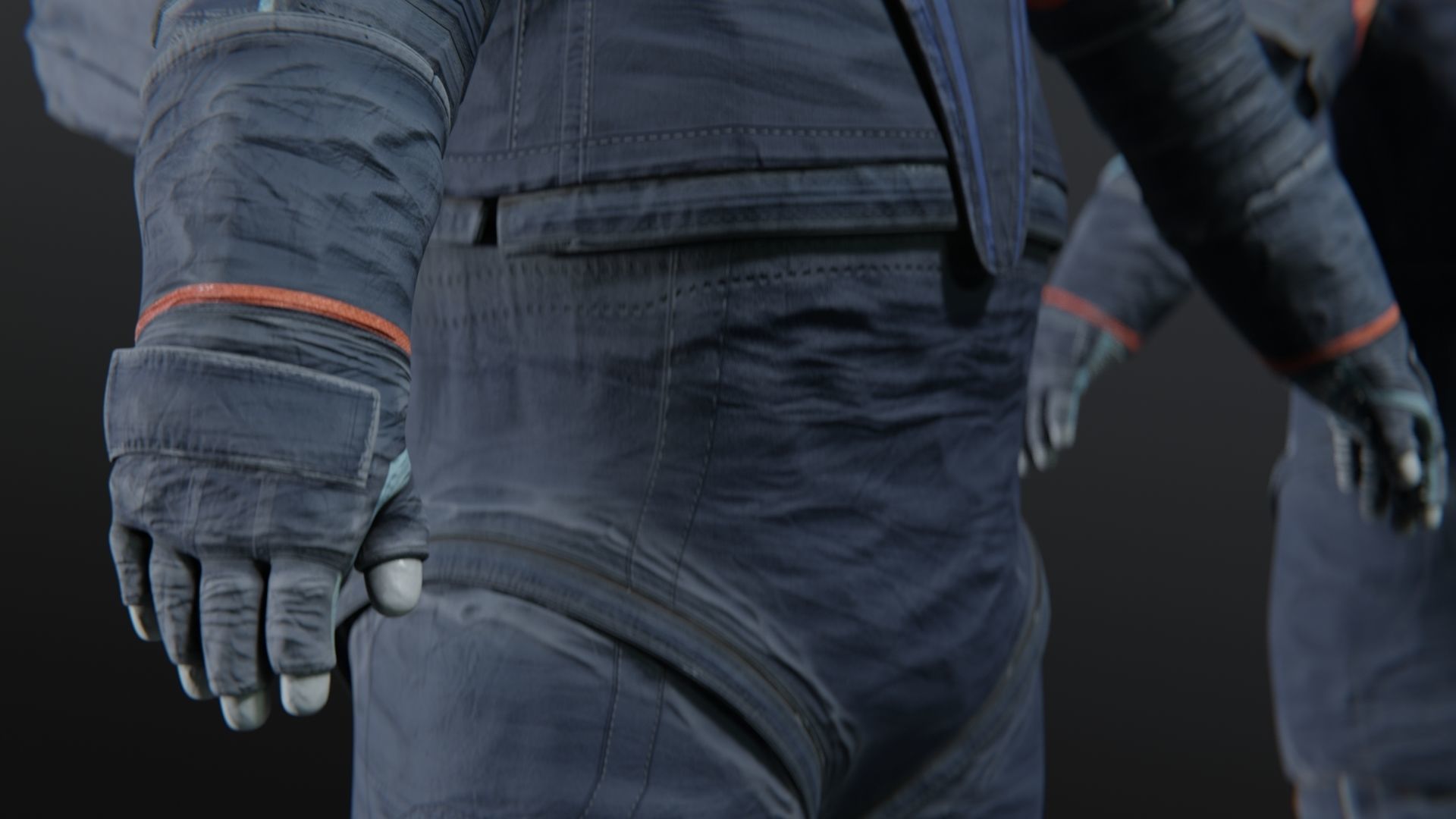 Axiom AxEMU Spacesuit Rigged Low-poly 3D model_12