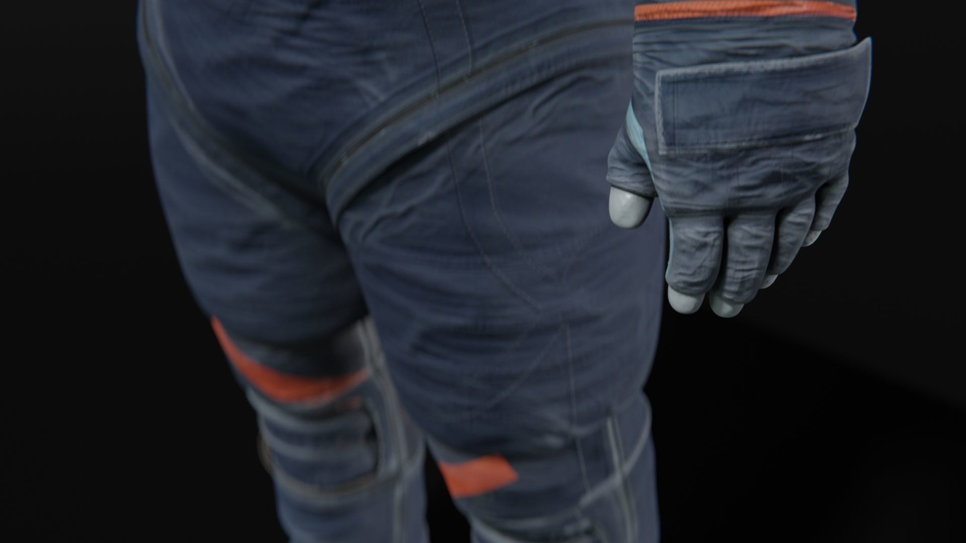 Axiom AxEMU Spacesuit Rigged Low-poly 3D model_11