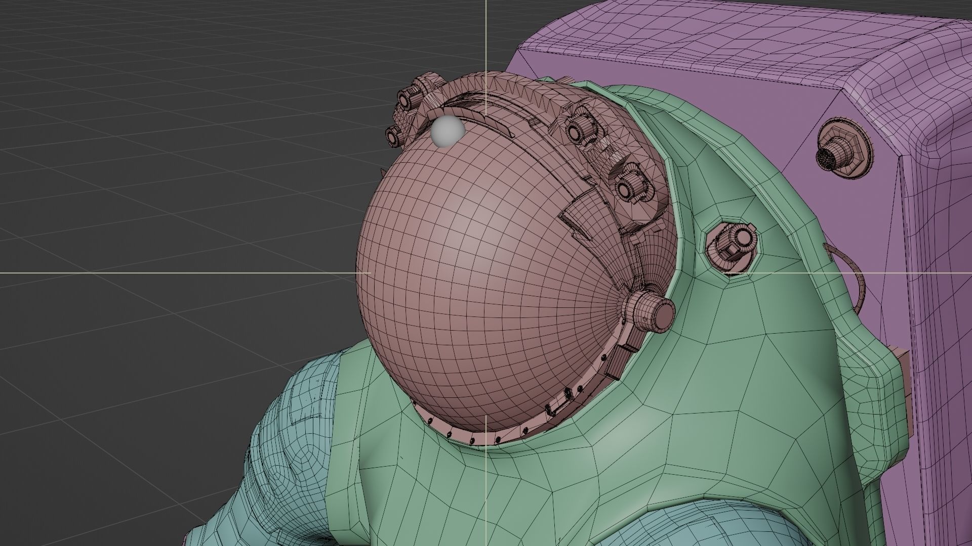 Axiom AxEMU Spacesuit Rigged Low-poly 3D model_30