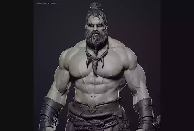 Barbarian Destroyer - Highpoly model