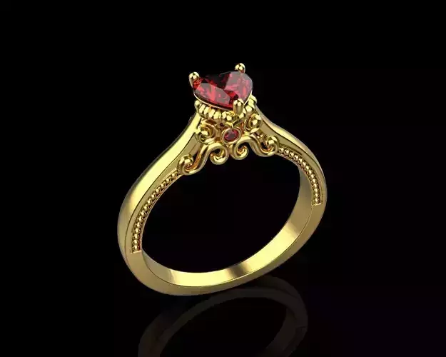 Ring with heart  151