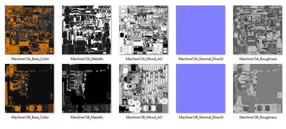 Old Industrial Vehicle Loader Low-poly 3D model_7