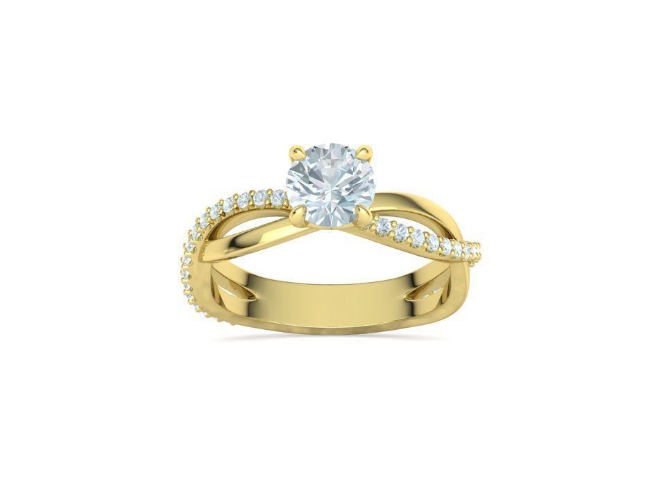 Sofia Engagement Rings 1ct and Half carat stone 3dprint models 3D Model Collection_38