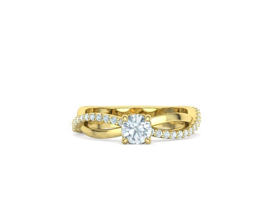 Sofia Engagement Rings 1ct and Half carat stone 3dprint models 3D Model Collection_13