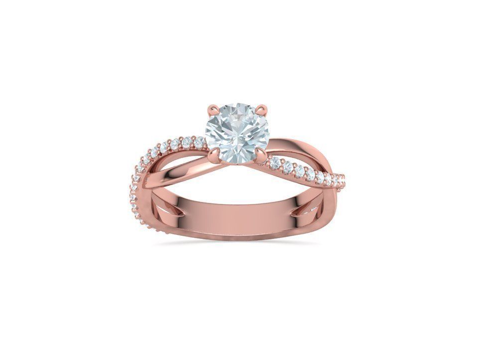 Sofia Engagement Rings 1ct and Half carat stone 3dprint models 3D Model Collection_37