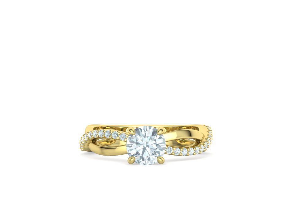 Sofia Engagement Rings 1ct and Half carat stone 3dprint models 3D Model Collection_41