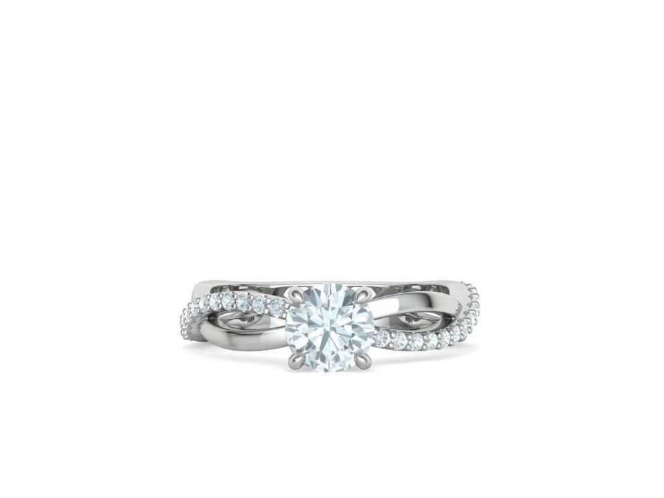 Sofia Engagement Rings 1ct and Half carat stone 3dprint models 3D Model Collection_33