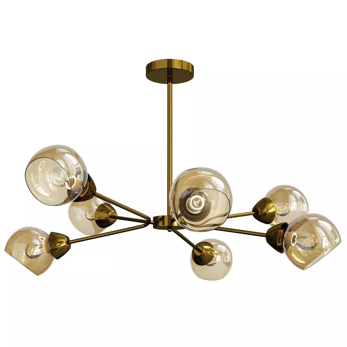 Sputnik Loft Globe Low-poly 3D model_0