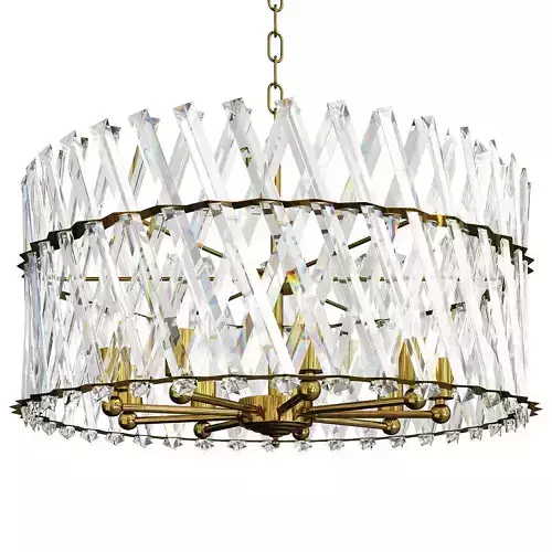 Durable Crystal Gold with Crystal Low-poly 3D model