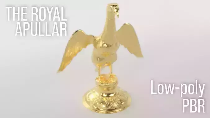 The Royal Ampulla Low-poly 3D model