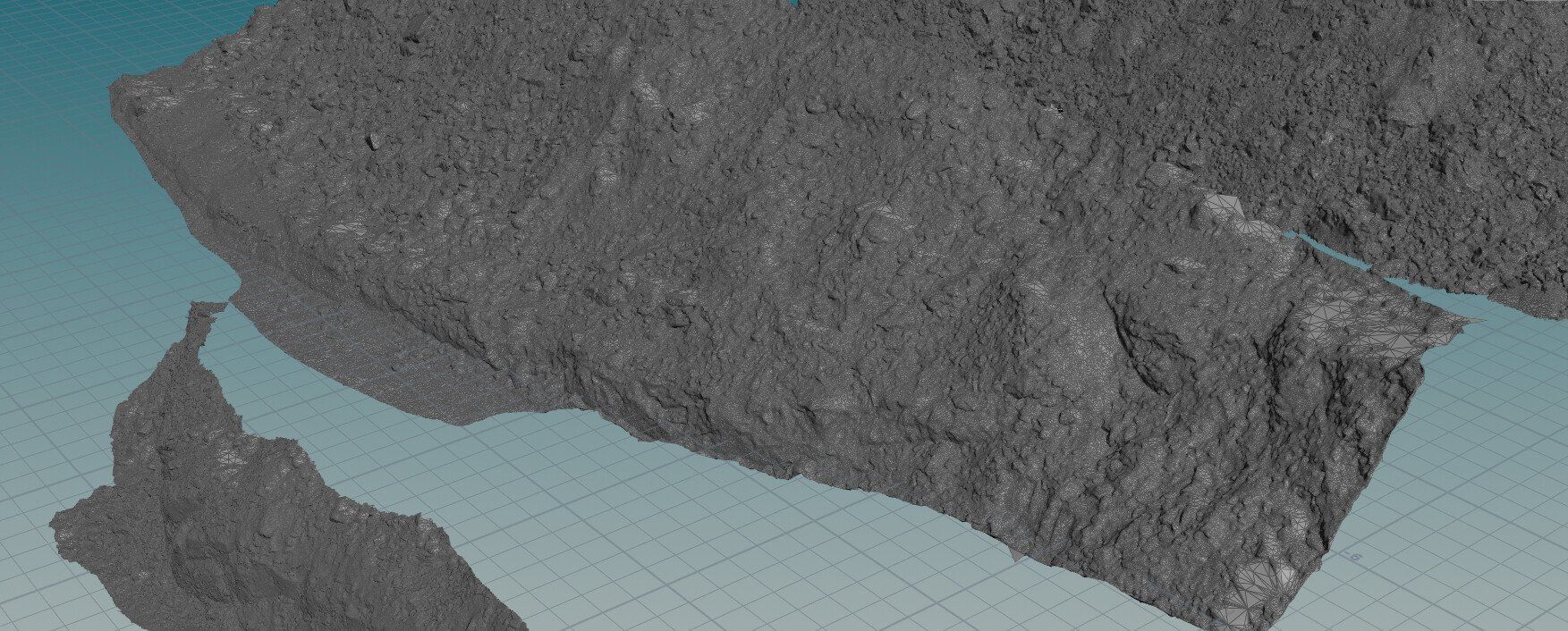 3x MUD scanned assets medium quality 4K textures UDIMs 3D model_9