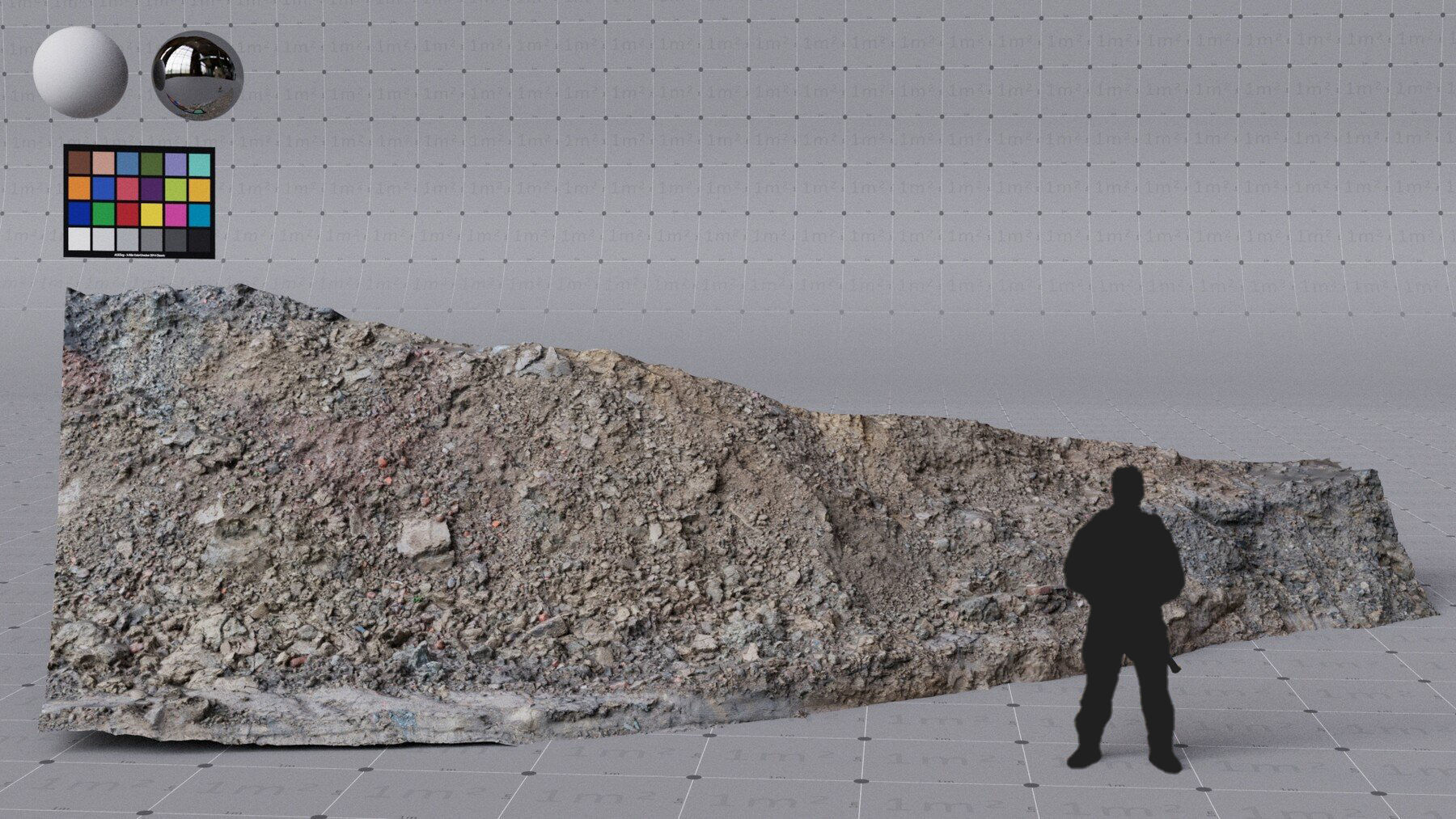 3x MUD scanned assets medium quality 4K textures UDIMs 3D model_6