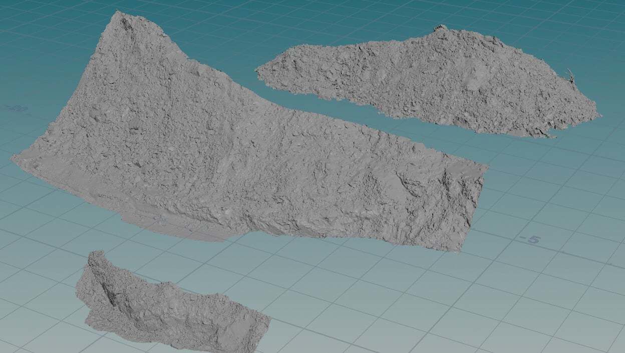 3x MUD scanned assets medium quality 4K textures UDIMs 3D model_8