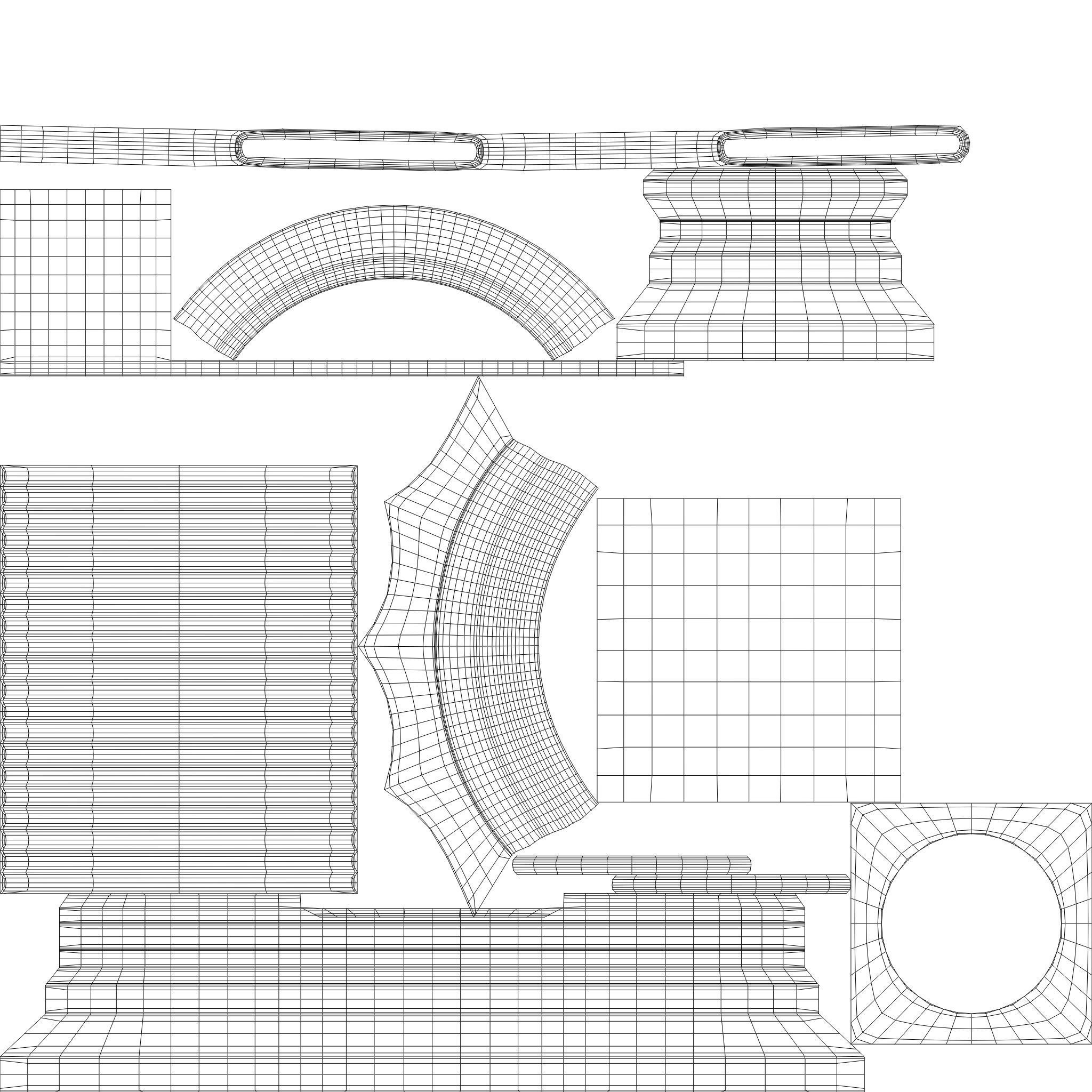 Decorative Column 3D Model Free 3D model_6