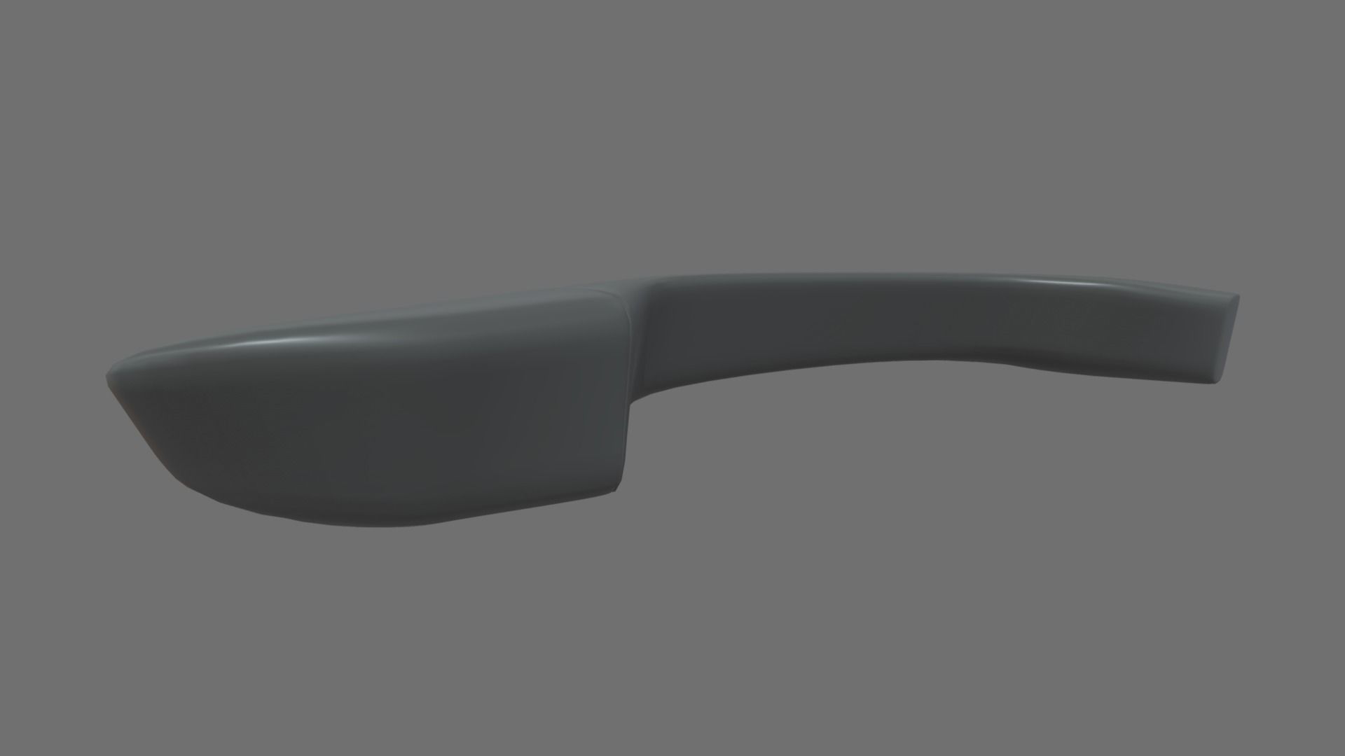 Car Door Handle 01 Low-poly 3D model_1