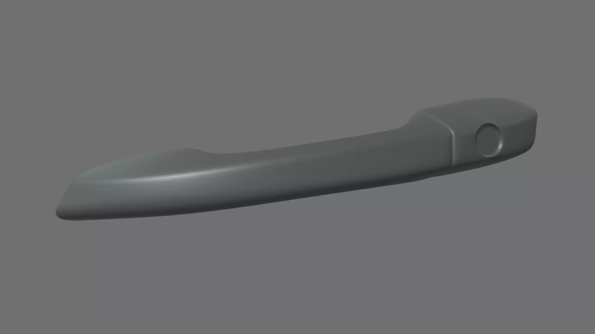 Car Door Handle 01 Low-poly 3D model_0