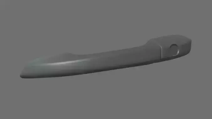 Car Door Handle 01 Low-poly 3D model