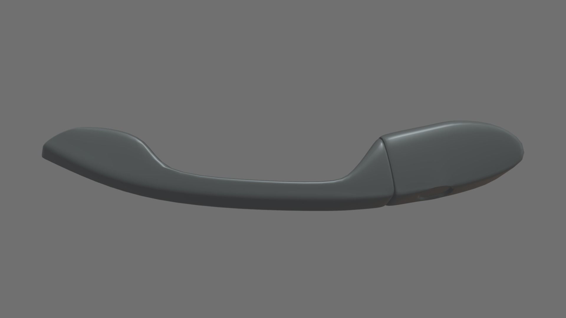 Car Door Handle 01 Low-poly 3D model_2