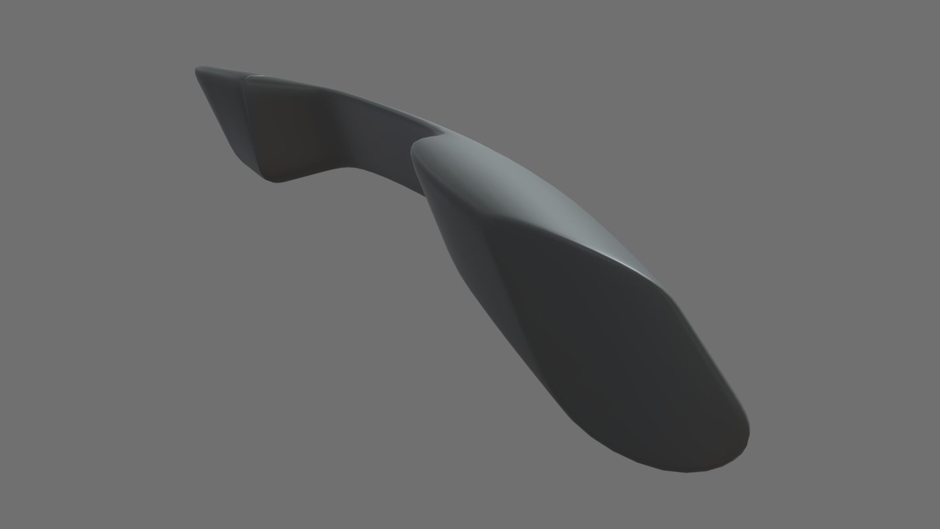 Car Door Handle 01 Low-poly 3D model_5
