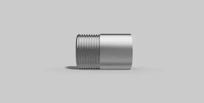 3-4 Inch BSP male - Welding nipple - Autodesk Inventor 3D model