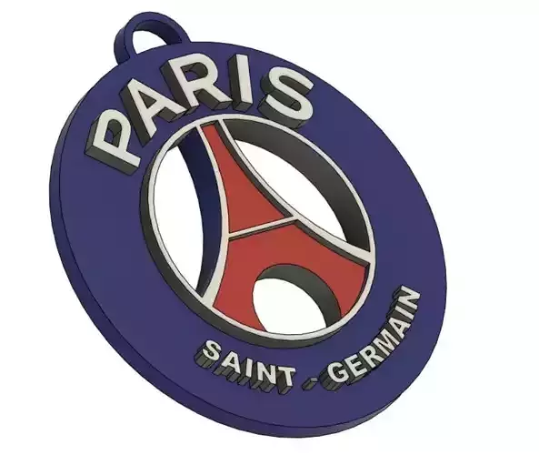PSG KEY CHAIN DESIGNED TO BE PRINTED IN 3 COLORS