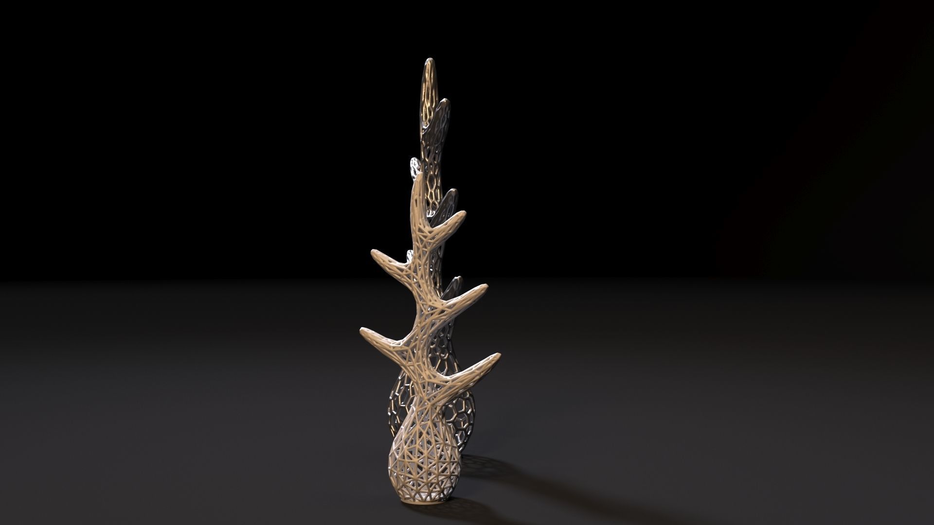 Wood stand 3D print model_2
