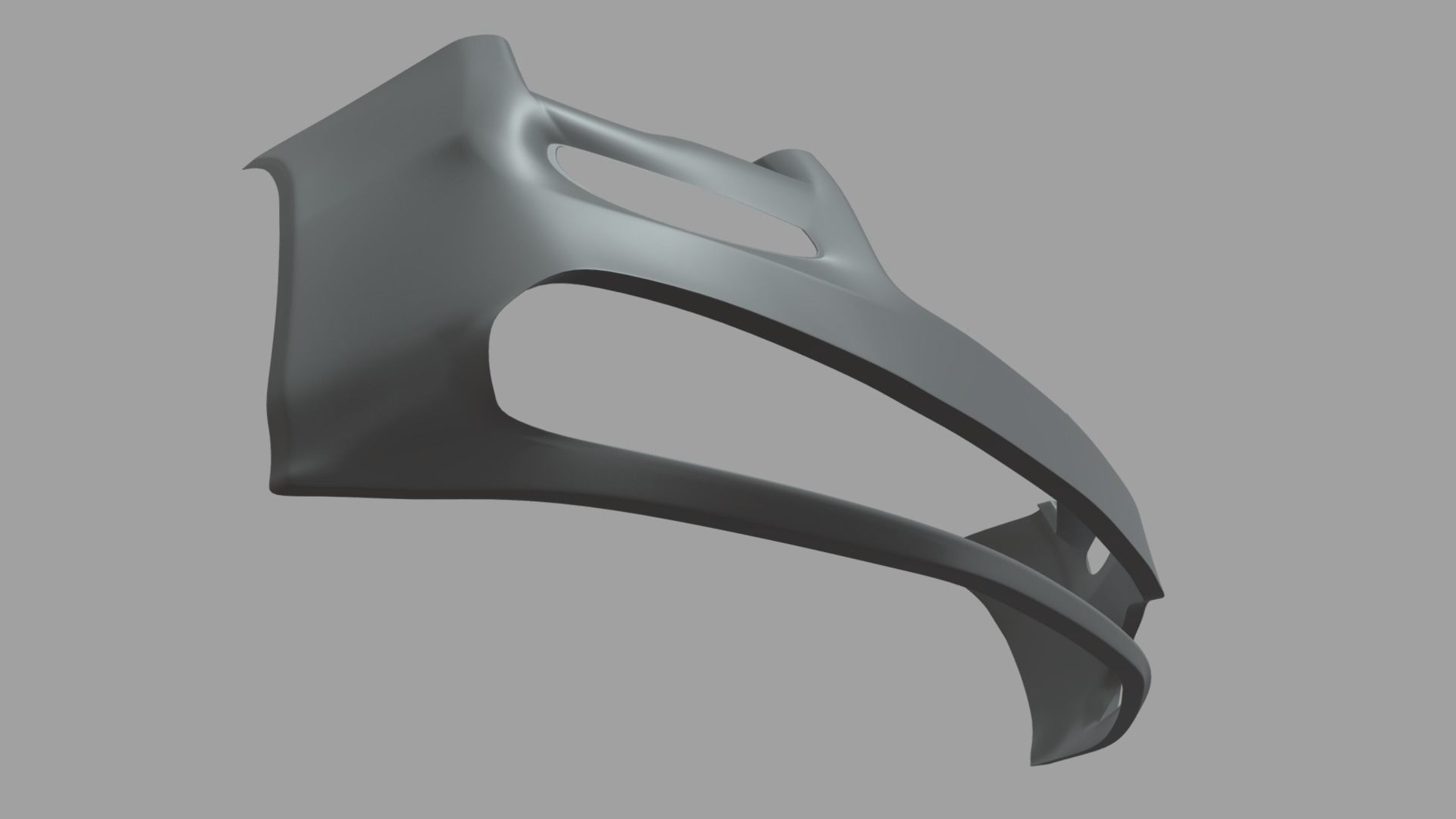 Front Bumper Car 03 Low-poly 3D model_5