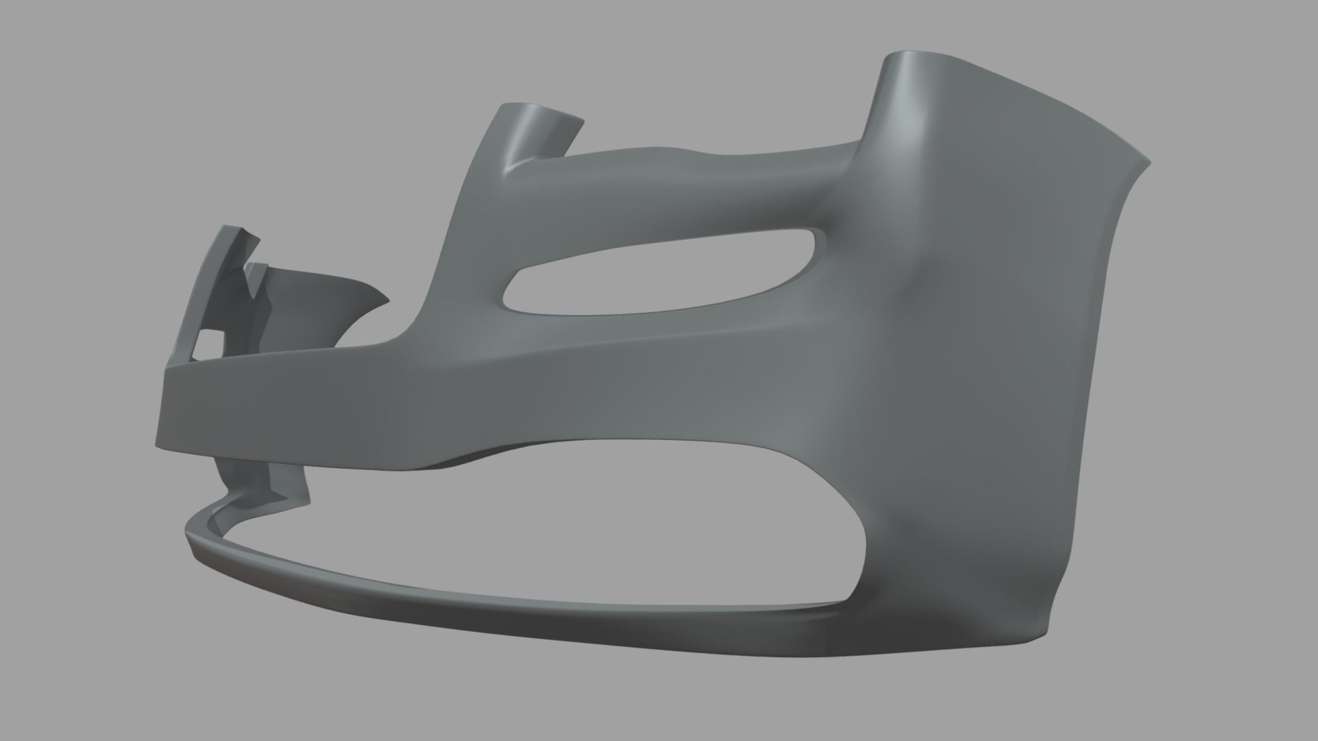 Front Bumper Car 03 Low-poly 3D model_6