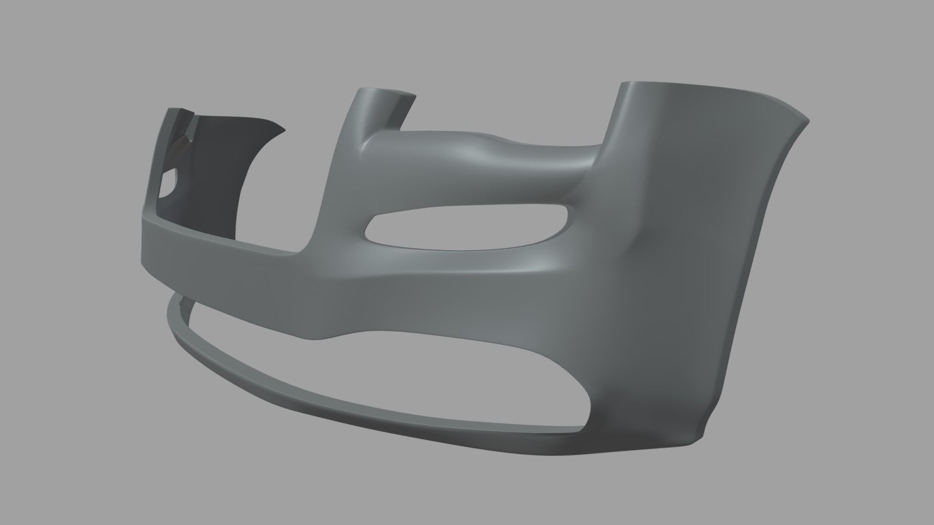Front Bumper Car 03 Low-poly 3D model_2