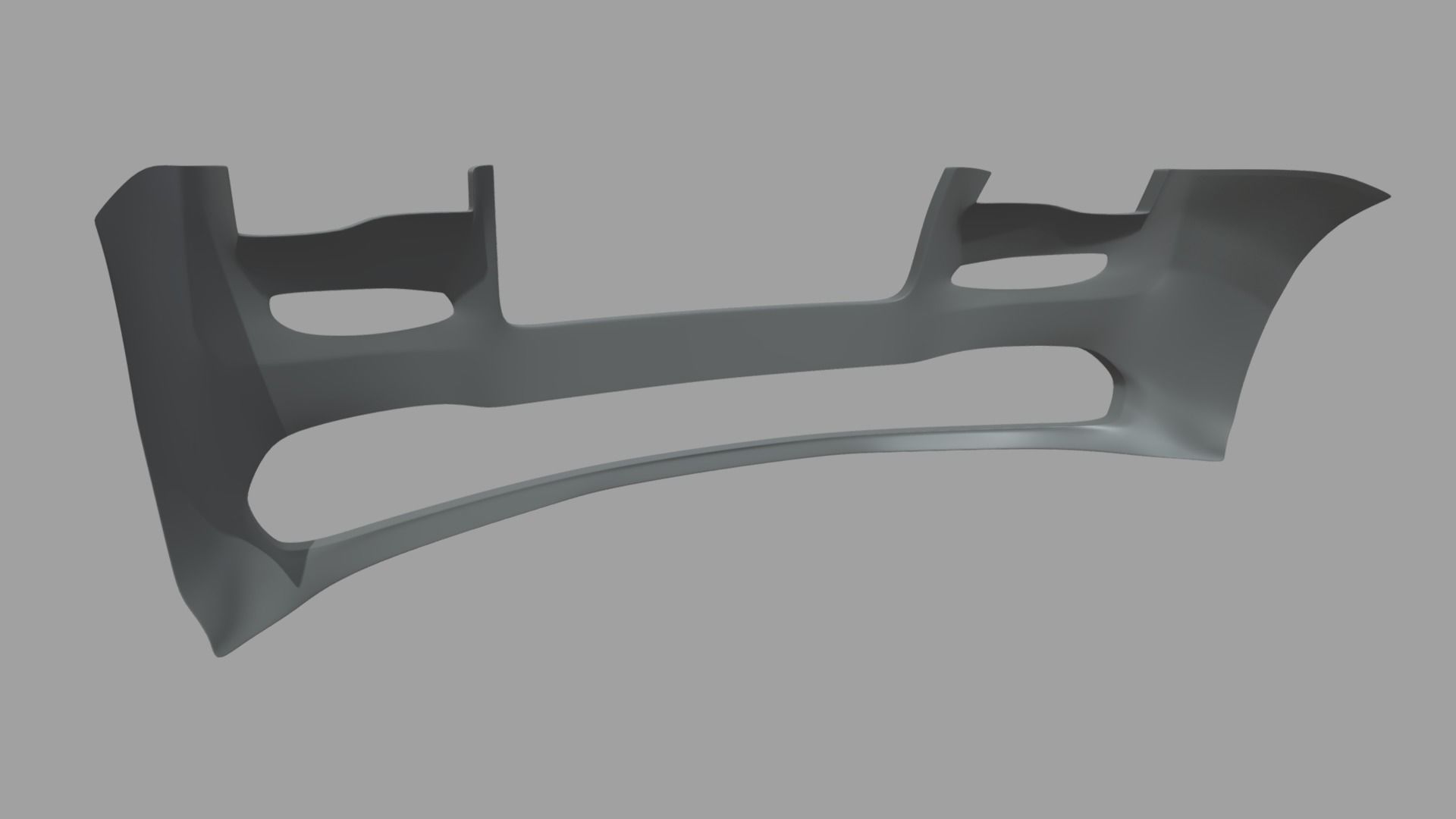 Front Bumper Car 03 Low-poly 3D model_1